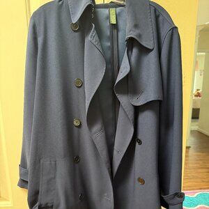 Polo Ralph Lauren Navy Blue Trench Coat